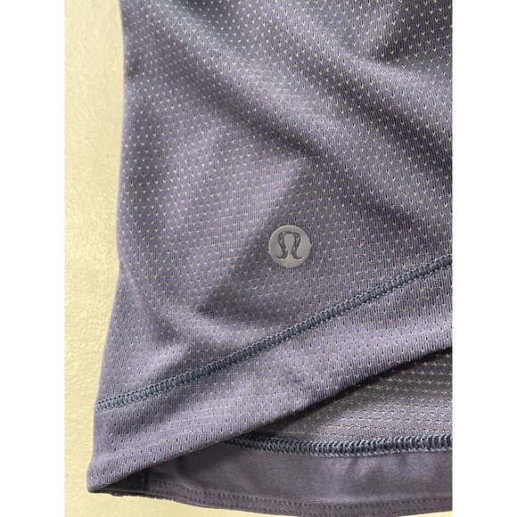 Lululemon Squad Goals Tank Top Size 8 Sleeveless Trinity Mesh Navy Workout - Picture 5 of 8